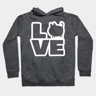 Love Cats in White Valentines Day Hoodie